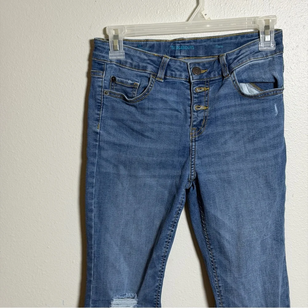 Thereabouts Kids Girl‎ Denim Distressed Stylish Blue Flared Jeans size 12